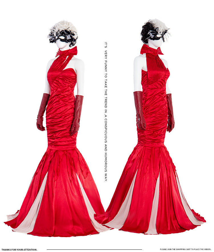 Cruella de Vil Halloween Cosplay Costumes