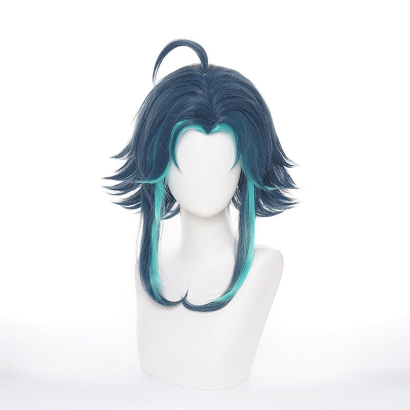 Genshin Impact Xiao Dark Green Cosplay Wigs