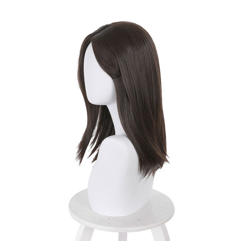 Resident Evil Village Cassandra Dimitrescu Dark Brown Long Cosplay Wigs