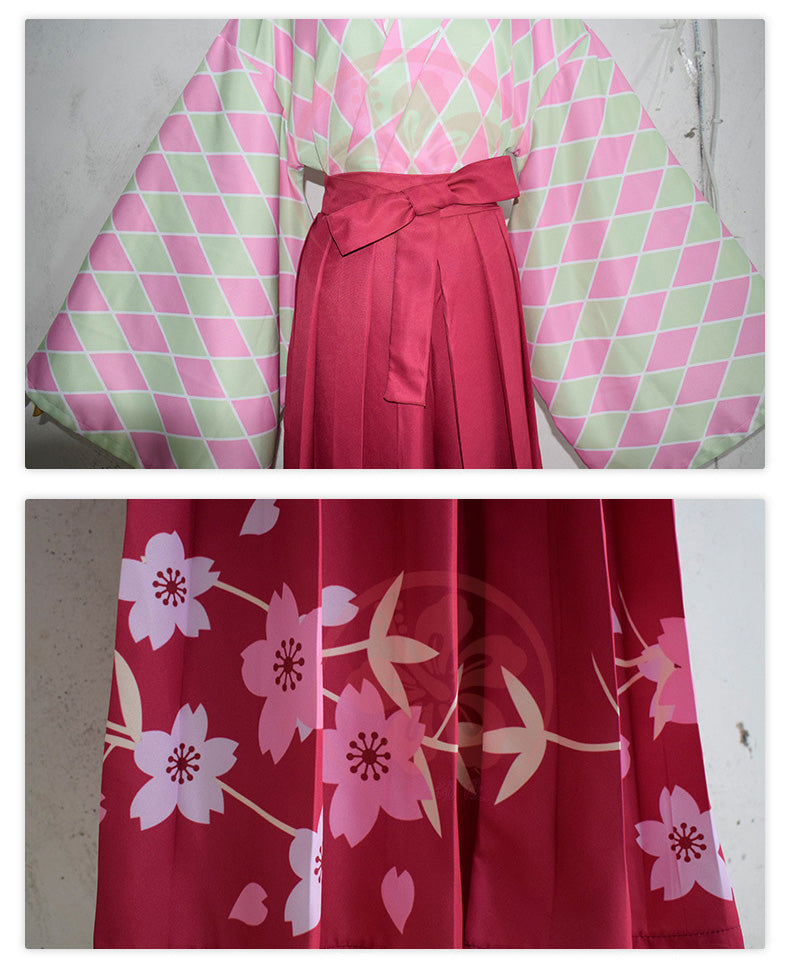 Anime Demon Slayer Kimetsu no Yaiba Kanroji Mitsuri Kimono Halloween Cosplay Costumes