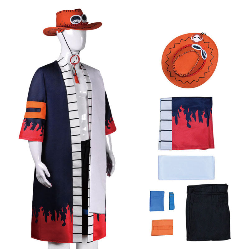 One Piece Portgas D. Ace Halloween Cosplay Costume
