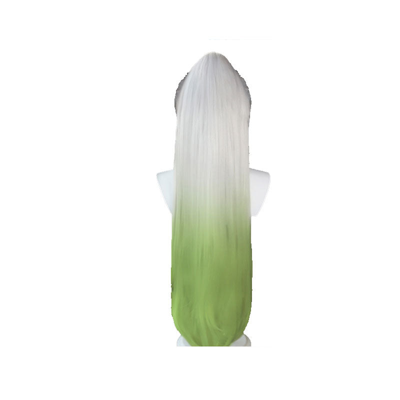 Demon Slayer: Kimetsu no Yaiba Daki White Gradient Green Cosplay Wigs