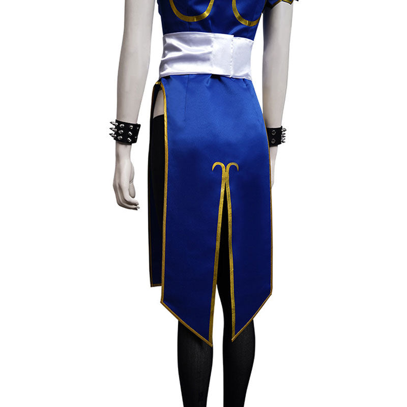 Street Fighter 6 Chun-Li Blue Cosplay Costumes
