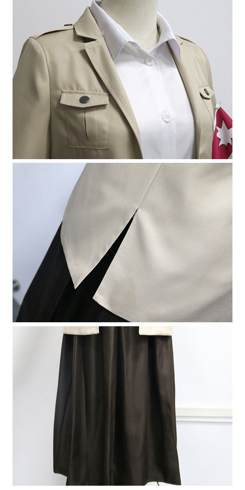Attack on Titan Warrior Unit Pieck Finger Cosplay Costumes