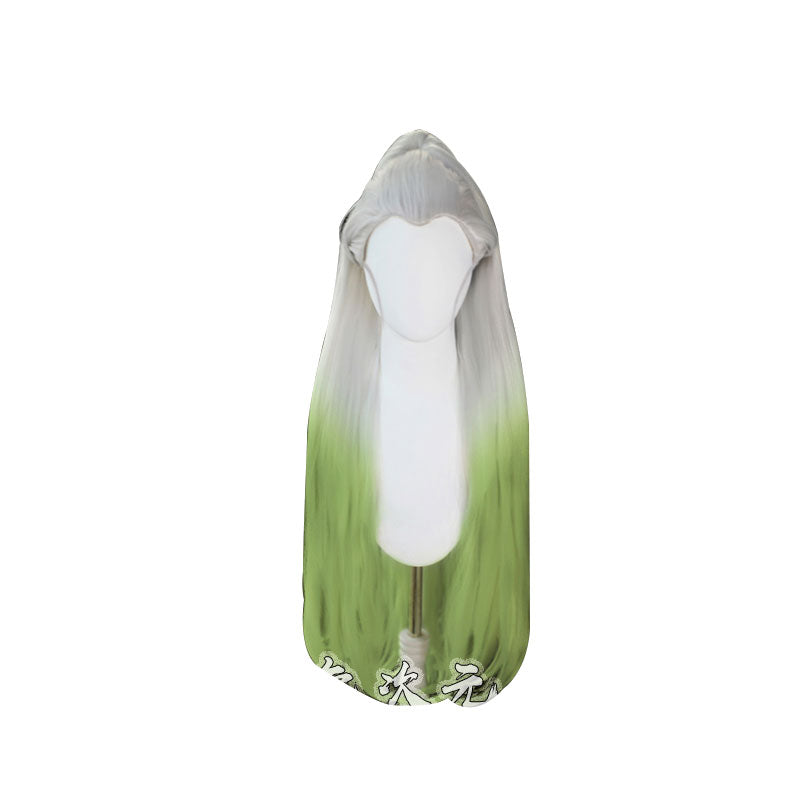 Demon Slayer: Kimetsu no Yaiba Daki White Gradient Green Cosplay Wigs