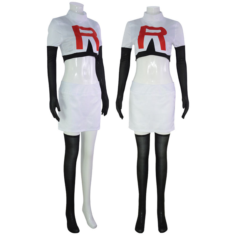 Pokemon and Digimon Jessie James Uniform Cosplay Costumes