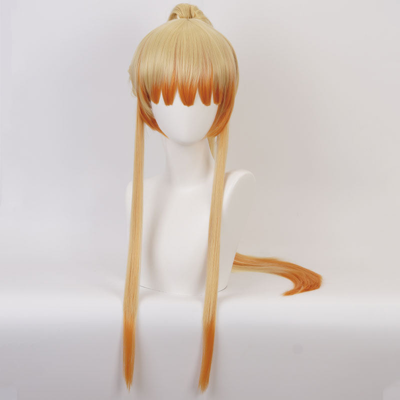 Demon Slayer: Kimetsu no Yaiba Zenitsu Agatsuma Long Ponytail Cosplay Wigs
