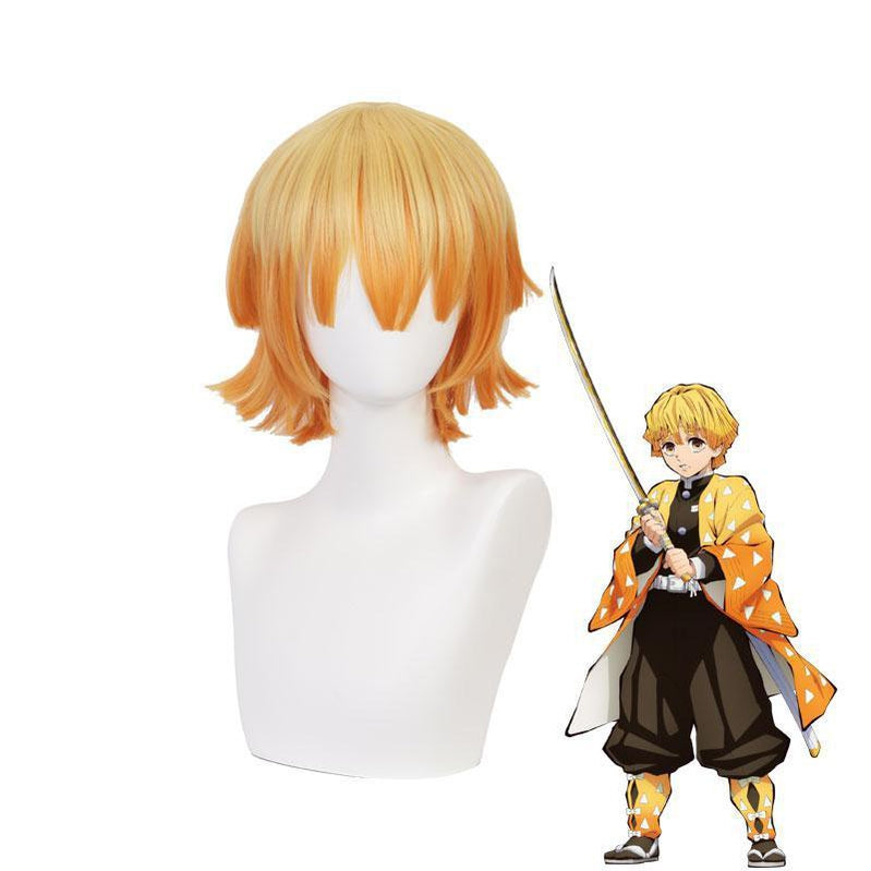 Demon Slayer: Kimetsu no Yaiba Zenitsu Agatsuma Female Cosplay Wig