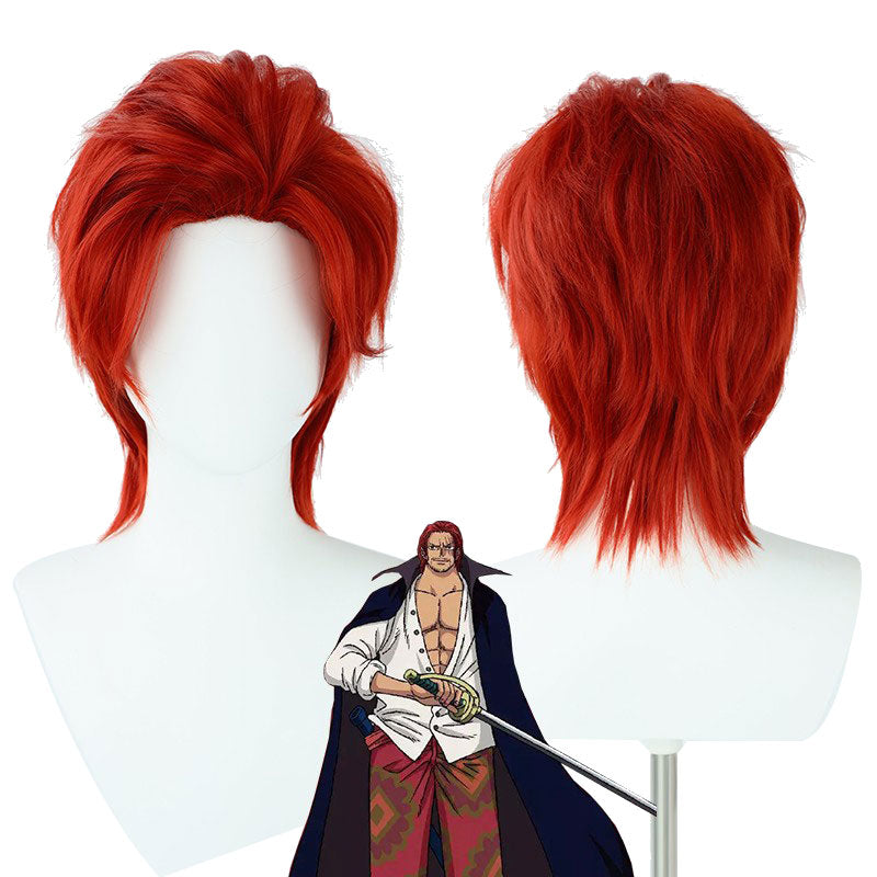 One Piece Red-Haired Shanks Red Cosplay Wigs