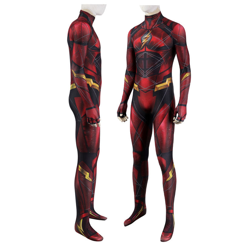 DC Justice League Barry Allen The Flash Jumpsuit Cosplay Costumes