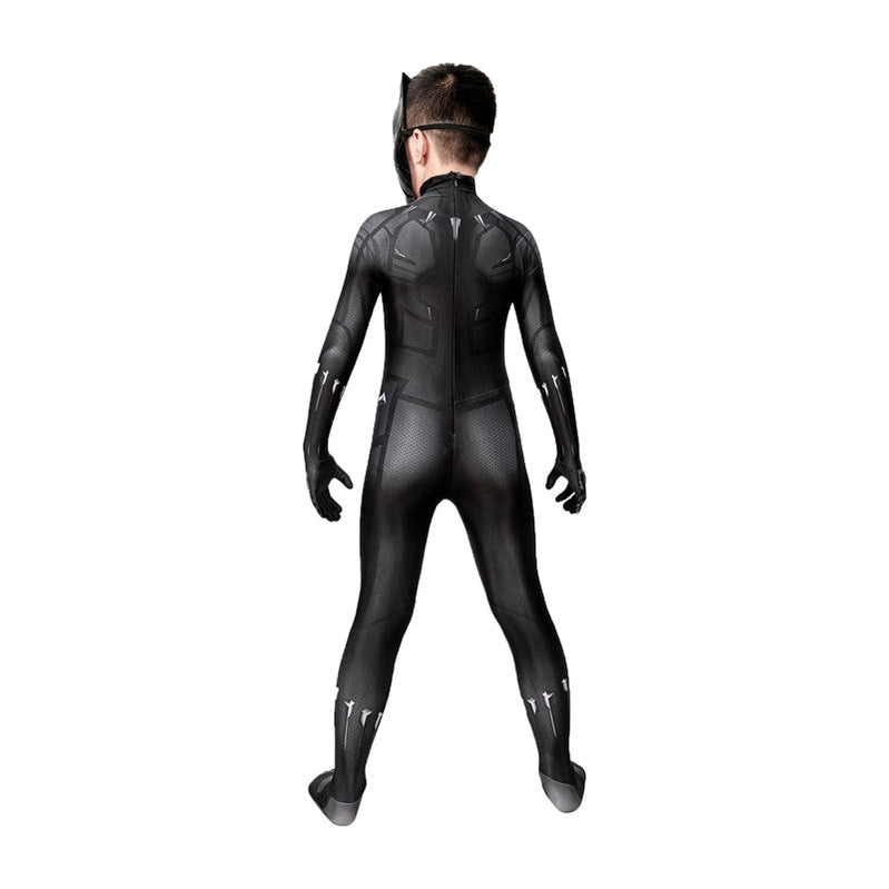 Captain America Civil War Black Panther Children Jumpsuit Cosplay Costume