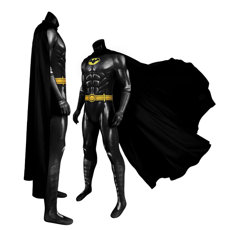 The Flash 2023 Batman Black Jumpsuit Cosplay Costumes