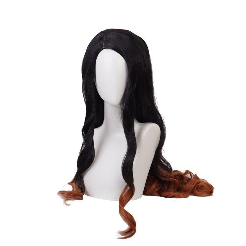 Demon Slayer Kimetsu no Yaiba Nezuko Kamado Long Cosplay Wigs