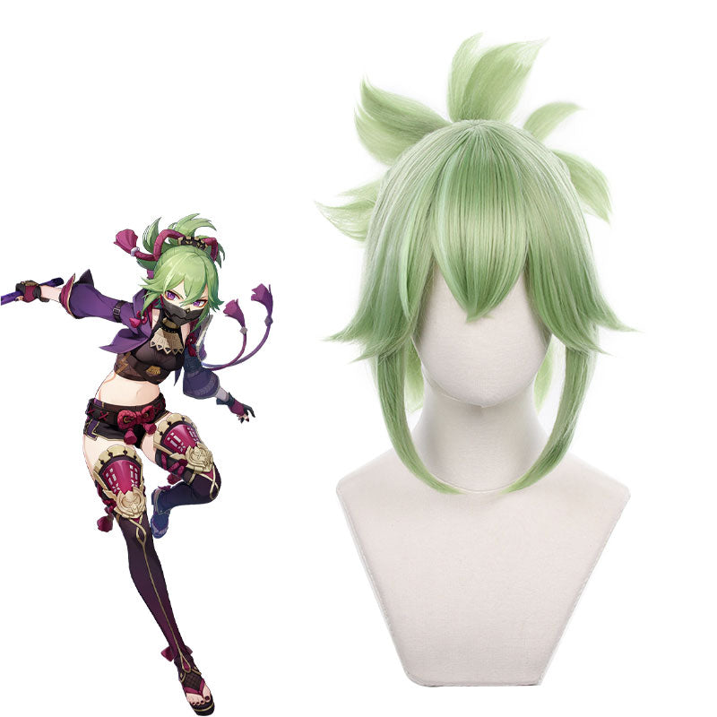 Genshin Impact Kuki Shinobu Cosplay Wigs