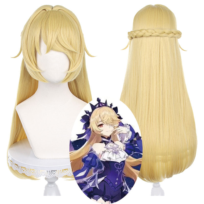 Genshin Impact Ein Immernachtstraum Fischl Cosplay Wigs