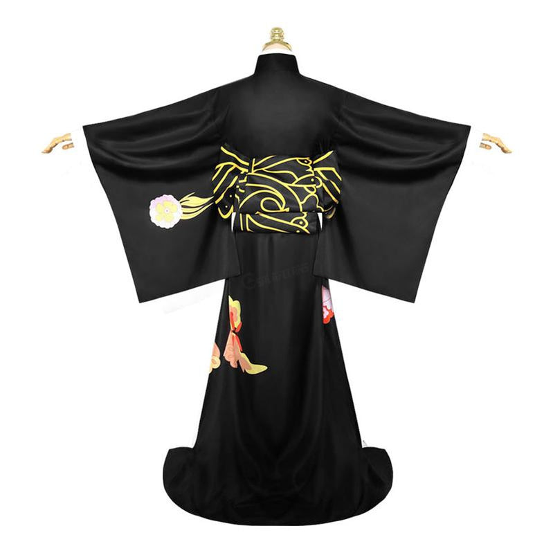 Demon Slayer Kimetsu no Yaiba Kibutsuji Muzan Woman Uniform Halloween Cosplay Costumes