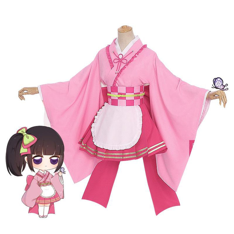 Demon Slayer Kimetsu no Yaiba Tsuyuri Kanawo Maid Outfit Cosplay Costumes