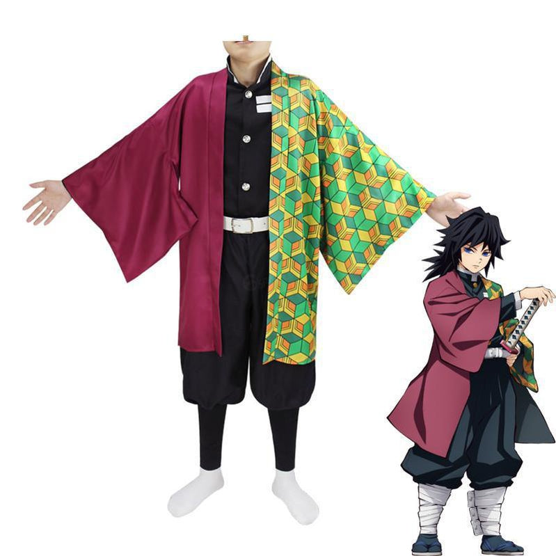 Demon Slayer Kimetsu no Yaiba Tomioka Giyuu Cosplay Costumes