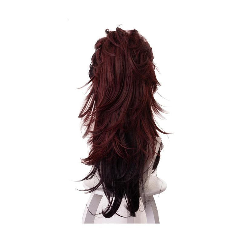 Demon Slayer Kimetsu no Yaiba Tanjirou Kamado Red Mix Black Long Cosplay Wigs