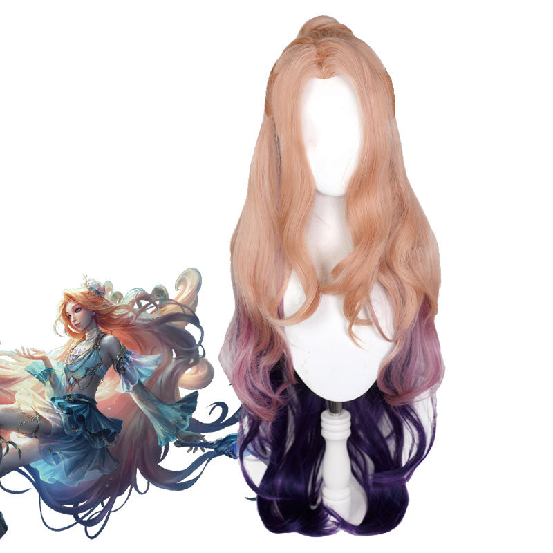 LOL Prestige Ocean Song Seraphine Gradient Cosplay Wigs