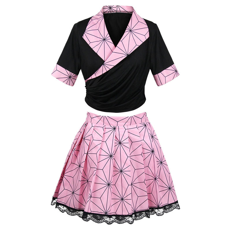 Demon Slayer Kimetsu no Yaiba Nezuko Kamado Cosplay Costumes