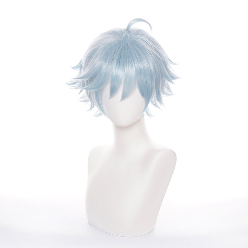 Genshin Impact Chongyun Light Cyan Halloween Cosplay Wigs