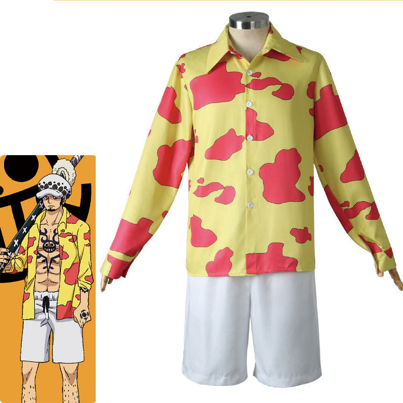 One Piece Film Red 2022 Movie Trafalgar D. Water Law Shirts Cosplay Costumes