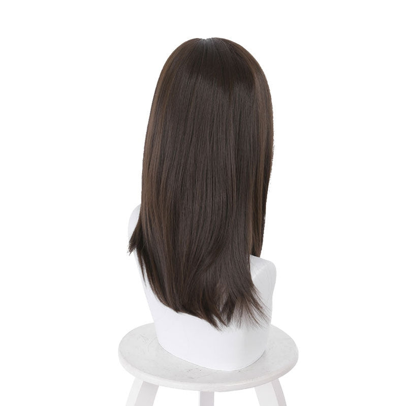 Resident Evil Village Cassandra Dimitrescu Dark Brown Long Cosplay Wigs