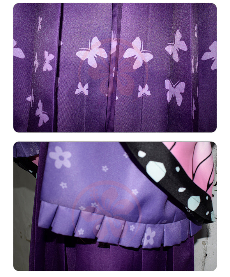 Demon Slayer Kimetsu no Yaiba Kochou Shinobu Halloween Cosplay Costumes