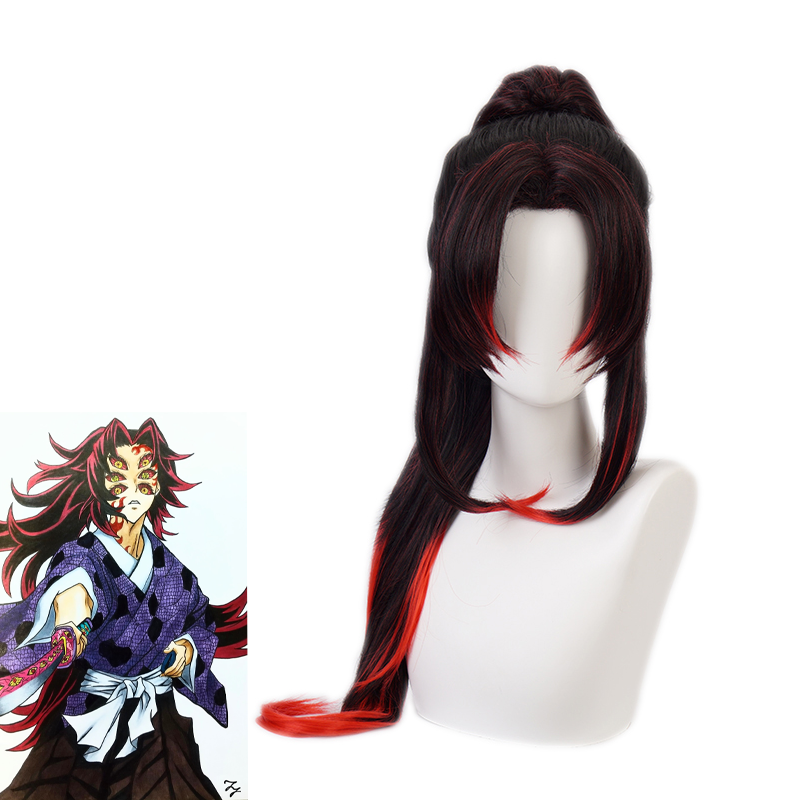 Demon Slayer Kimetsu no Yaiba Yoriichi Tsugikuni Kokushibou Cosplay Wig