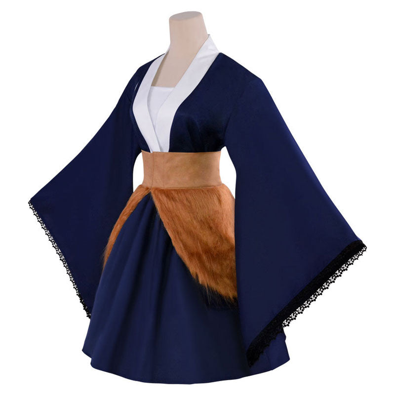 Demon Slayer Kimetsu no Yaiba Inosuke Hashibira Maid Dress Cosplay Costumes