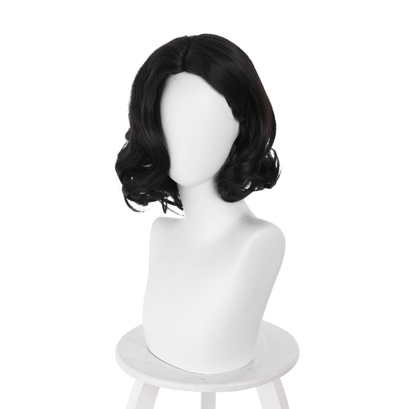 Resident Evil Village Alcina Dimitrescu Lady Black Curls Cosplay Wigs