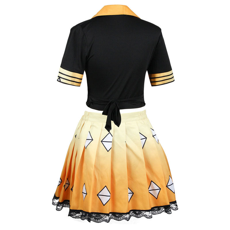 Demon Slayer Kimetsu no Yaiba Zenitsu Agatsuma Cosplay Costumes