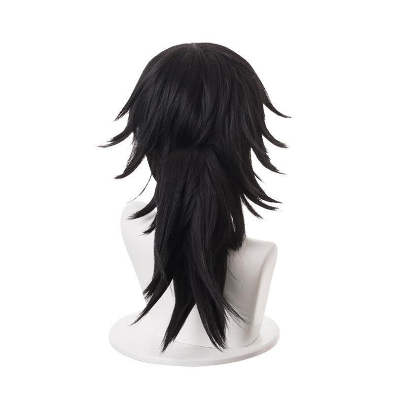 Demon Slayer Kimetsu no Yaiba Tomioka Giyuu Long Straight Black Cosplay Wigs