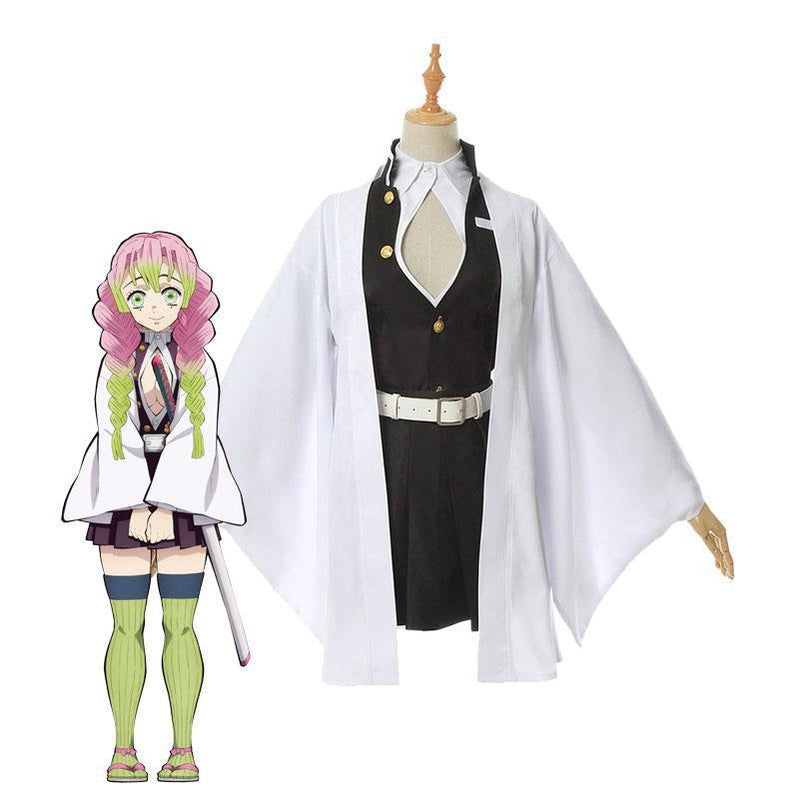 Demon Slayer Kimetsu no Yaiba Mitsuri Kanroji Female Uniform Cosplay Costume