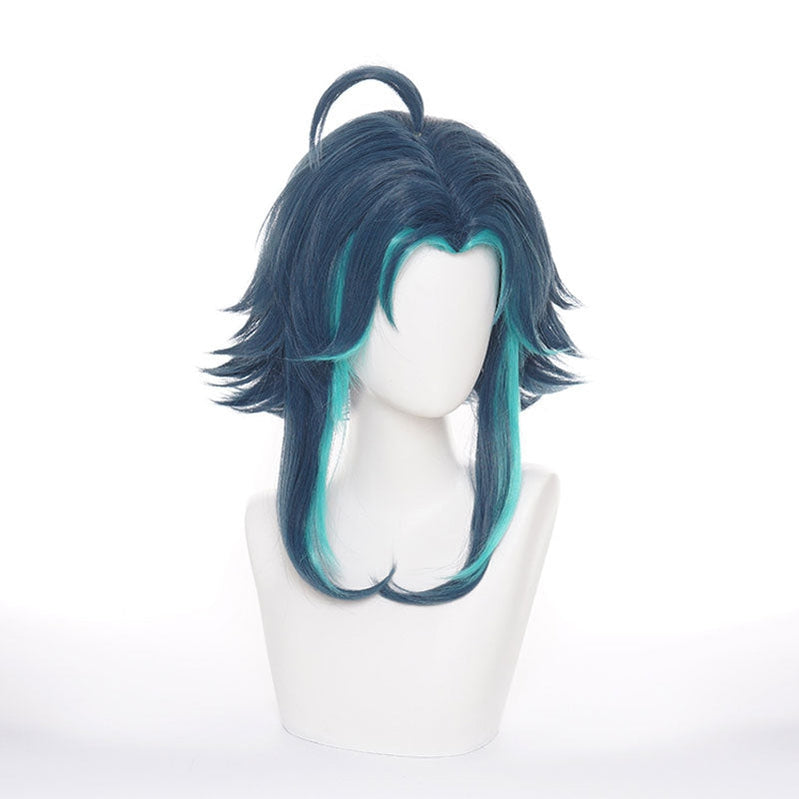 Genshin Impact Xiao Dark Green Cosplay Wigs