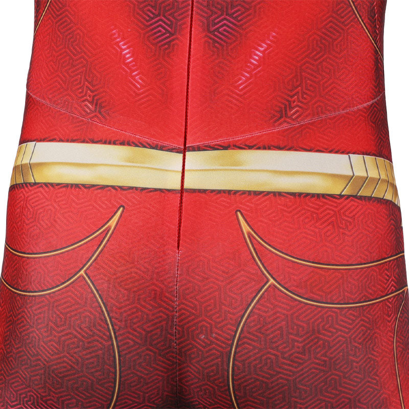 Flashpoint Barry Allen The Flash Kids Jumpsuit Cosplay Costumes