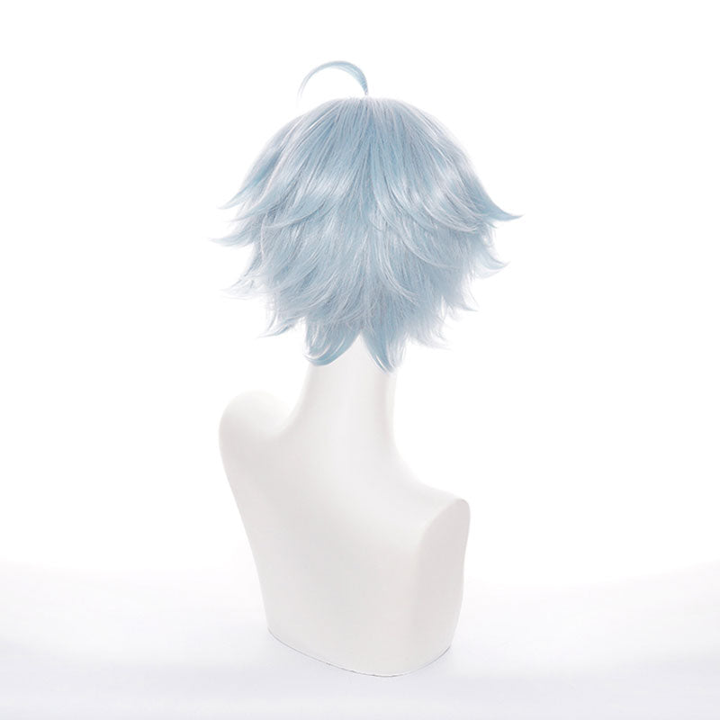Genshin Impact Chongyun Light Cyan Halloween Cosplay Wigs