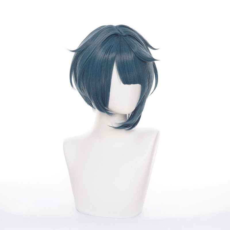 Genshin Impact Xingqiu Navy Blue Cosplay Wigs