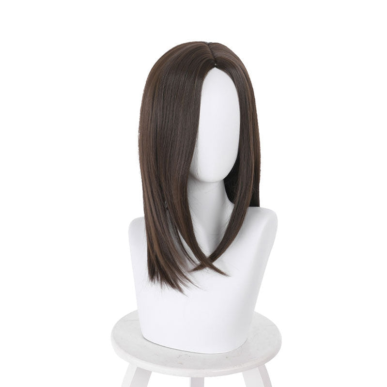 Resident Evil Village Cassandra Dimitrescu Dark Brown Long Cosplay Wigs