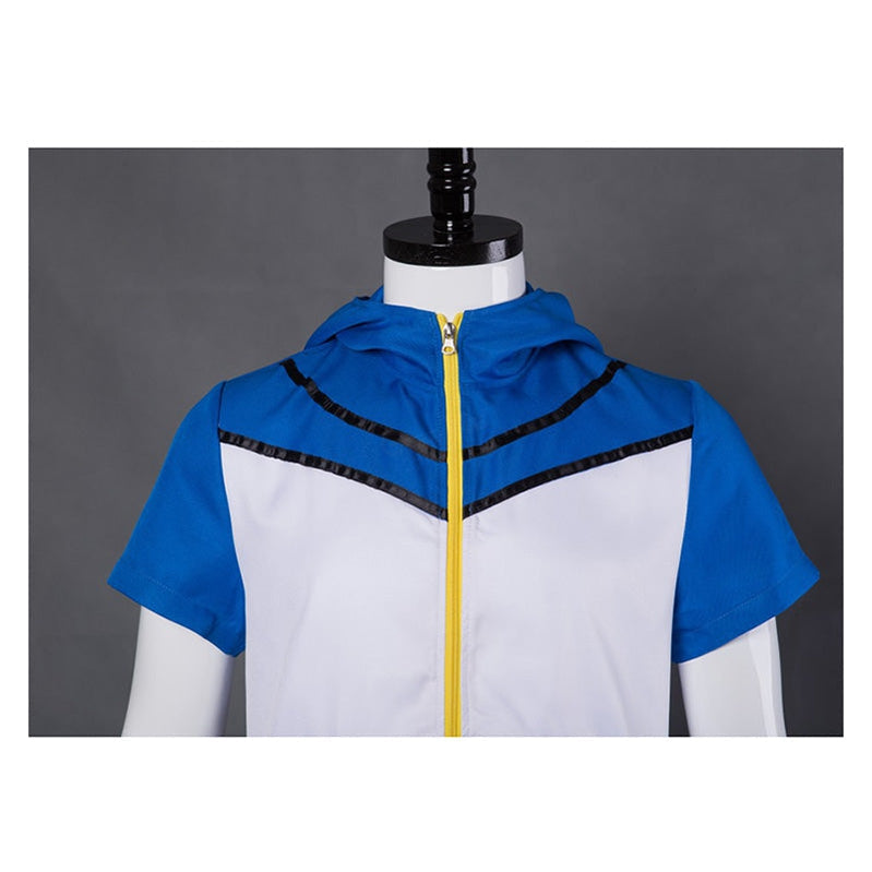 Pokemon Ash Ketchum Jacket Outfit Cosplay Costume with Free Hat