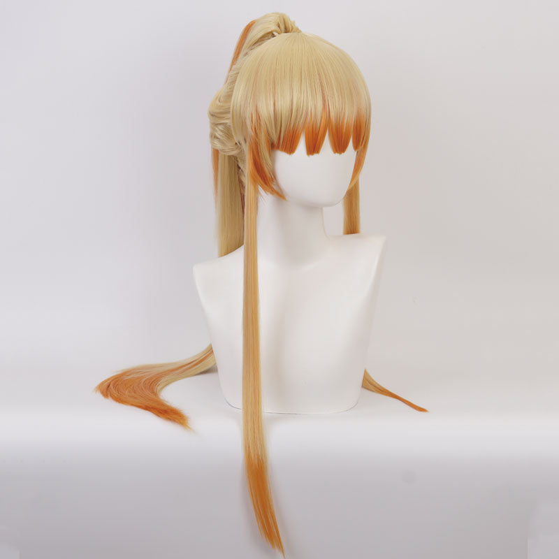 Demon Slayer: Kimetsu no Yaiba Zenitsu Agatsuma Long Ponytail Cosplay Wigs