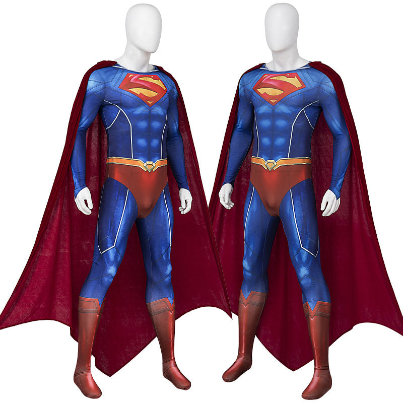 Suicide Squad: Kill the Justice League Superman Jumpsuit Cosplay Costumes