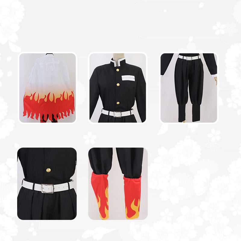 Demon Slayer Rengoku Kyoujurou Male Uniform Cosplay Costumes