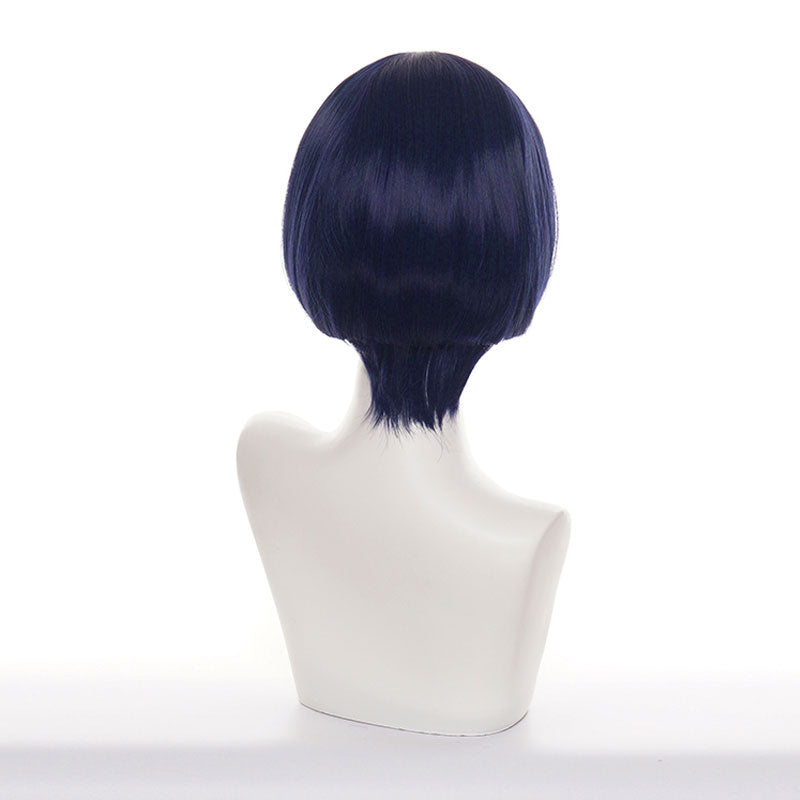 Genshin Impact Scaramouche Blue Short Cosplay Wigs