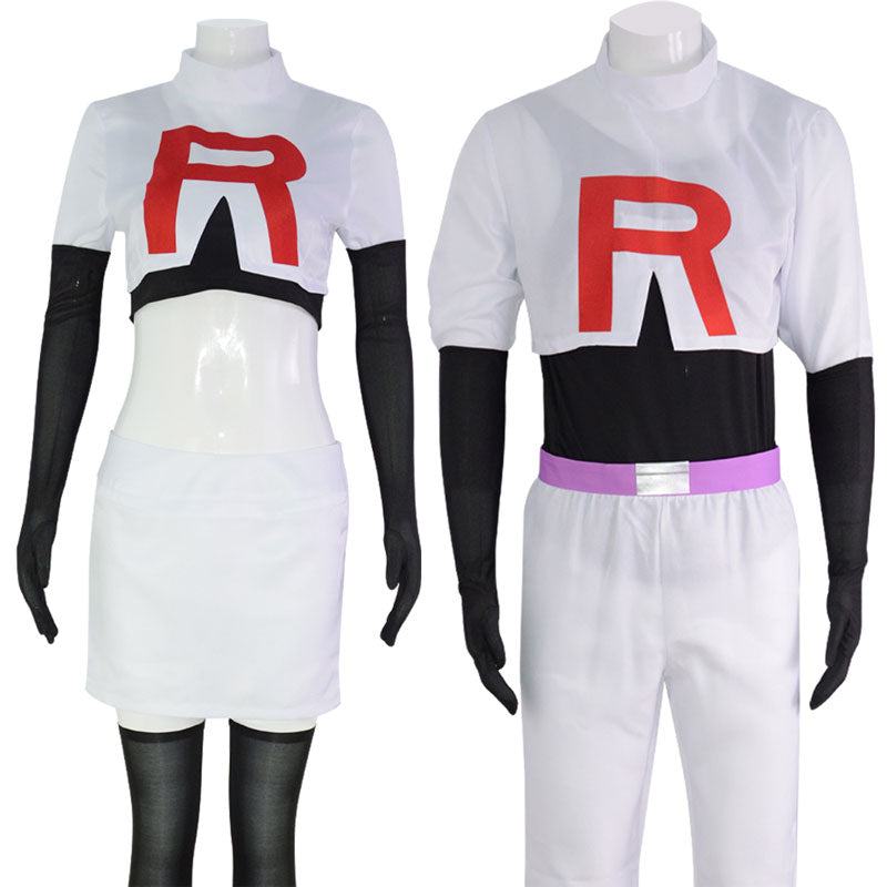 Pokemon and Digimon Jessie James Uniform Cosplay Costumes