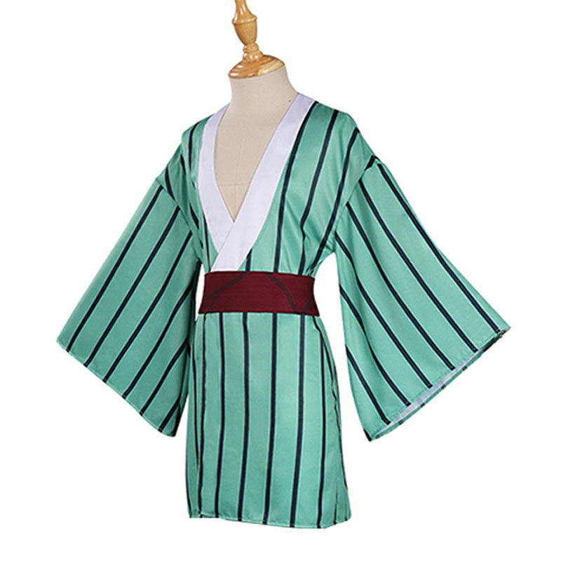 Demon Slayer Kimetsu no Yaiba Giyuutarou Green Cosplay Costumes