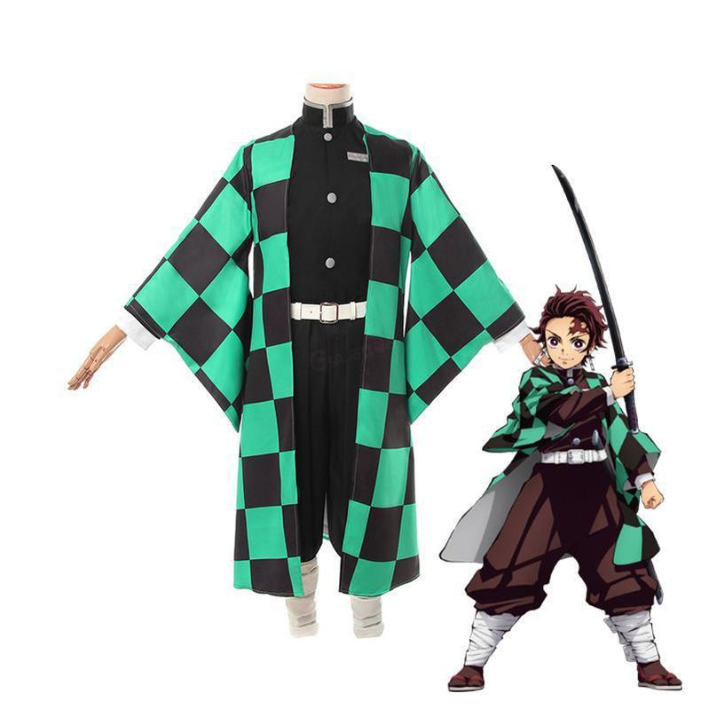 Demon Slayer Kimetsu no Yaiba Tanjiro Kamado Cosplay Costumes