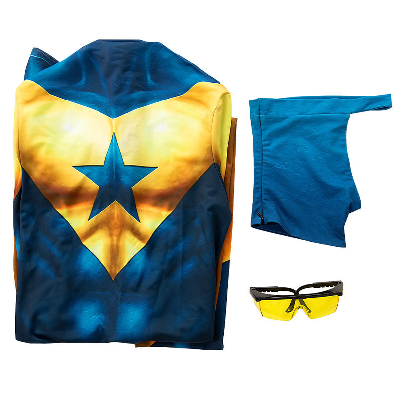 Booster Gold Michael Carter Jumpsuit Cosplay Costumes