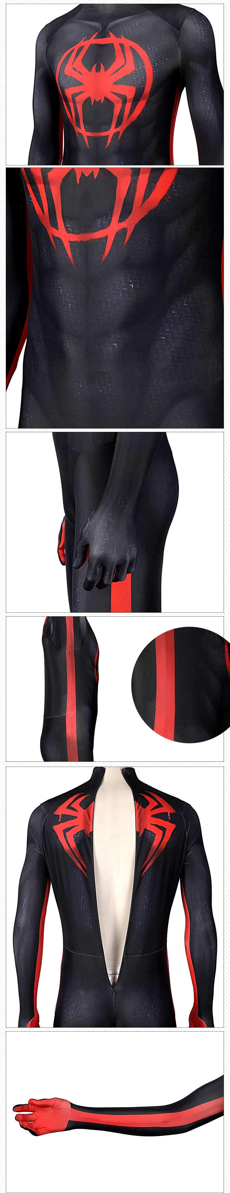 Spider-Man: Across The Spider-Verse Miles Morales Jumpsuit Cosplay Costumes